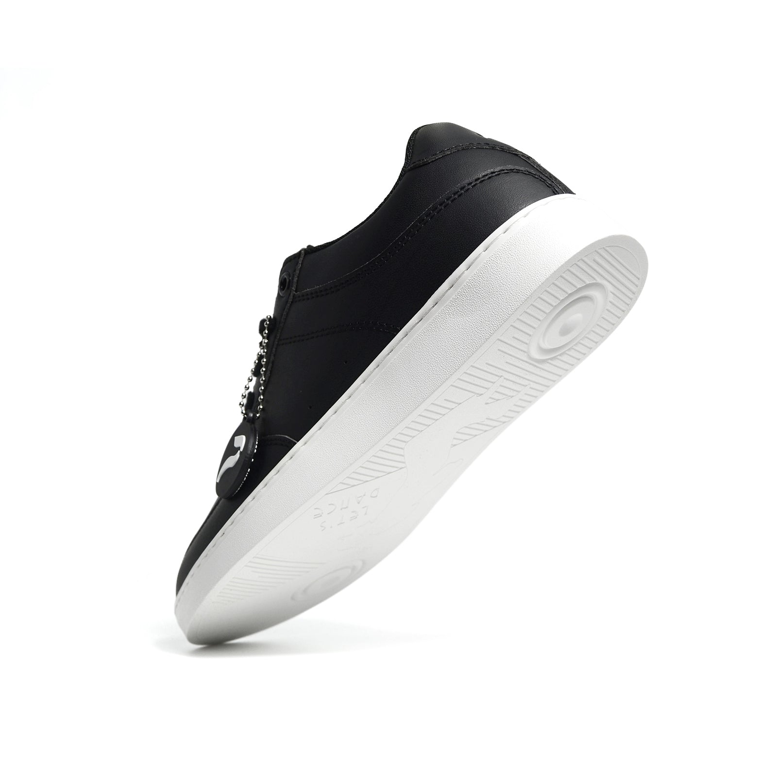 [FLOW BLACK] Unisex Low-Top Black & White Dance Sneakers