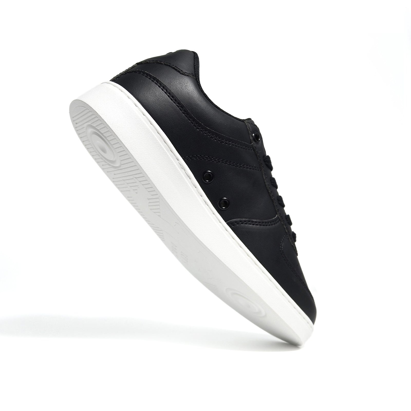 [FLOW BLACK] Unisex Low-Top Black & White Dance Sneakers