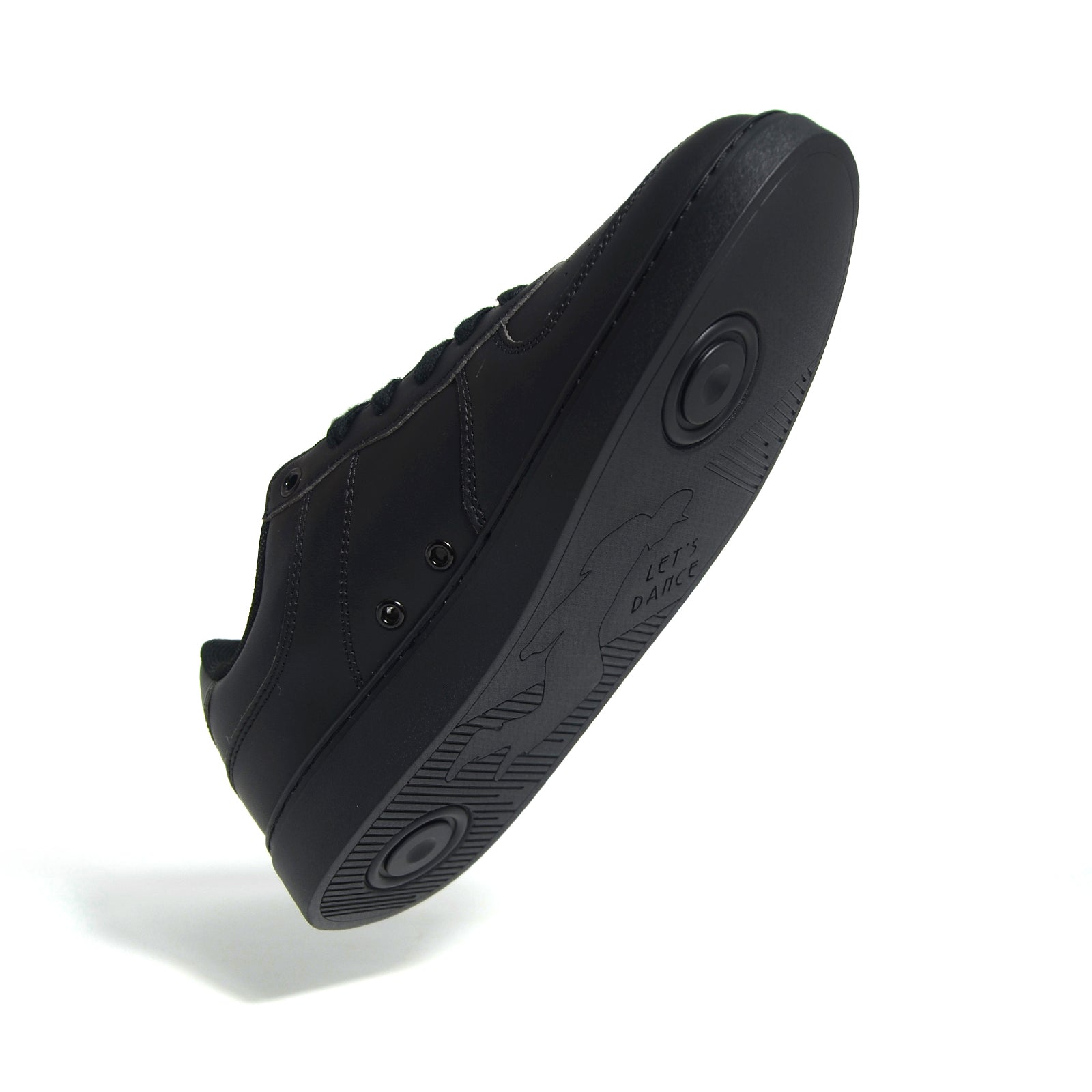 [FLOW ONYX] Unisex Low-Top Black Dance Sneakers