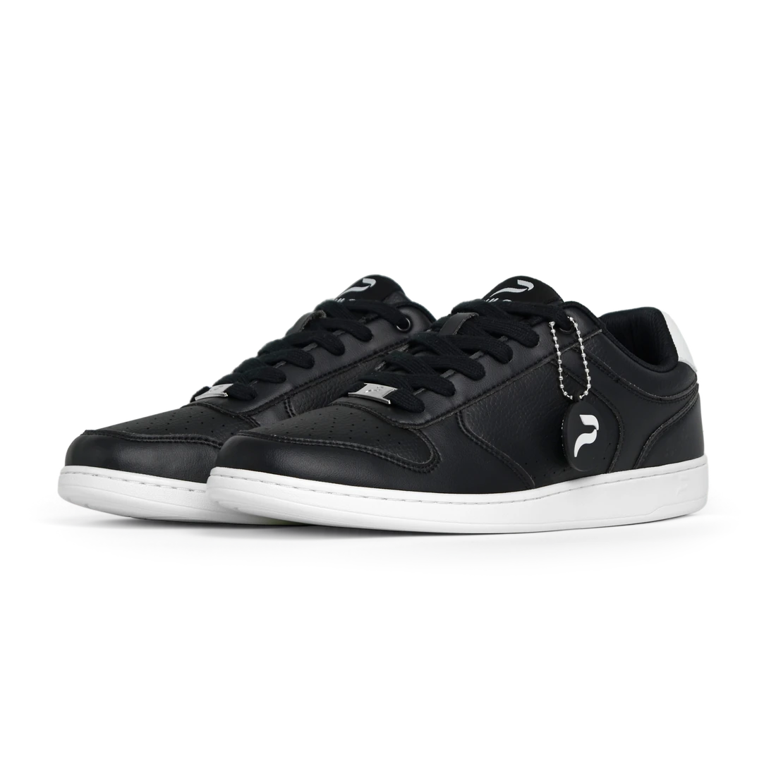 Flow 2 Black dance sneaker, front three-quarter pair