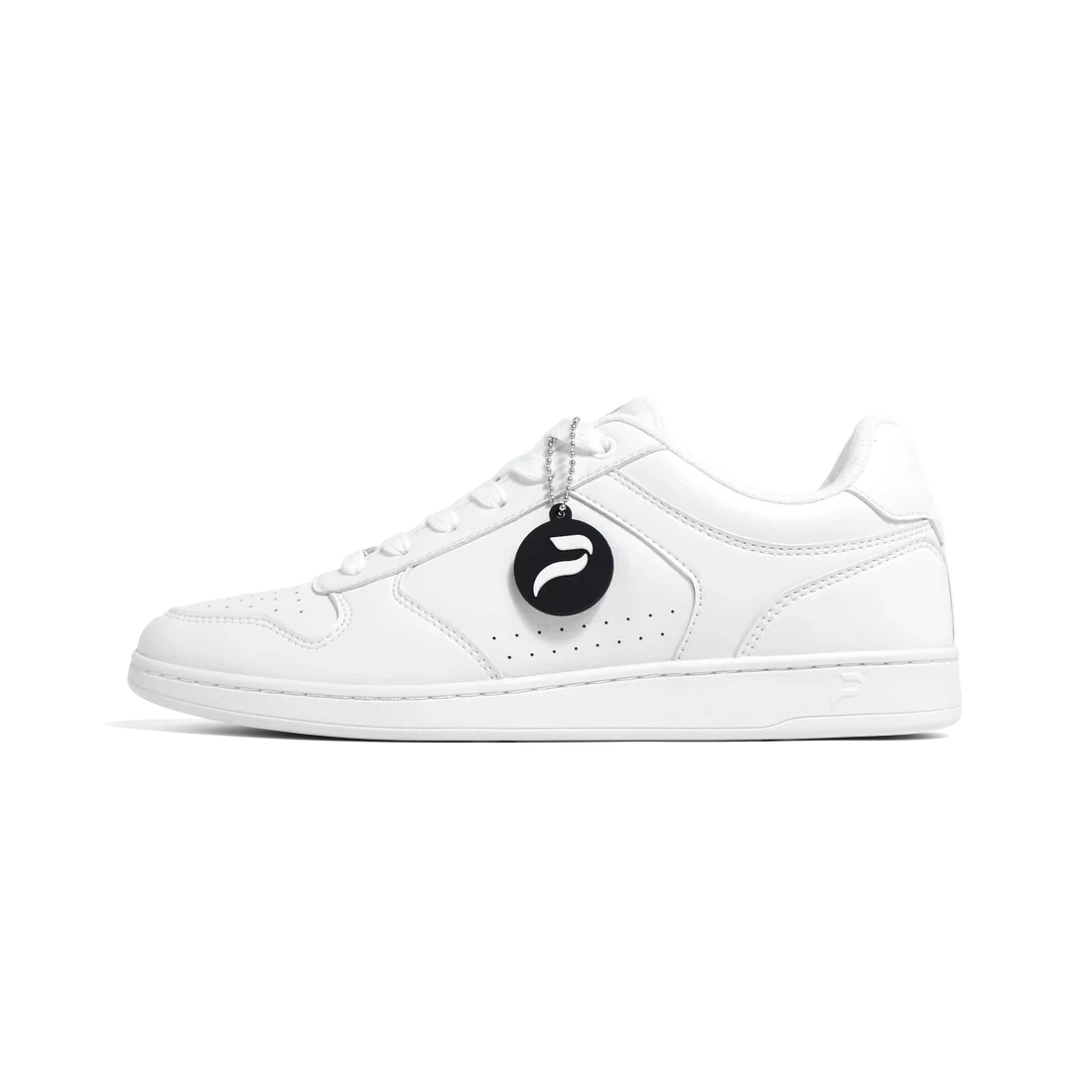 Flow 2 White dance sneaker, left side