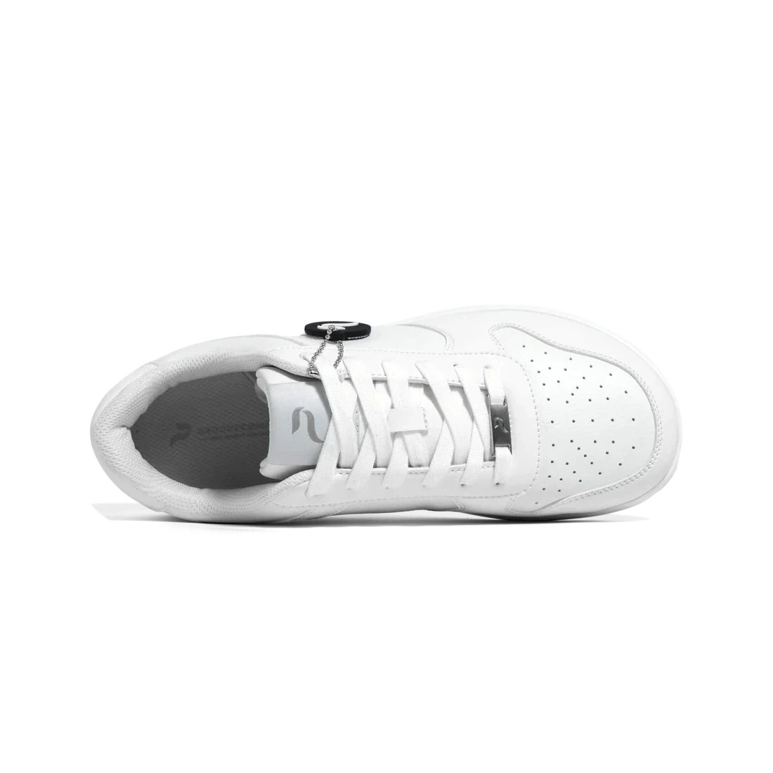Flow 2 Wide White dance sneaker, top
